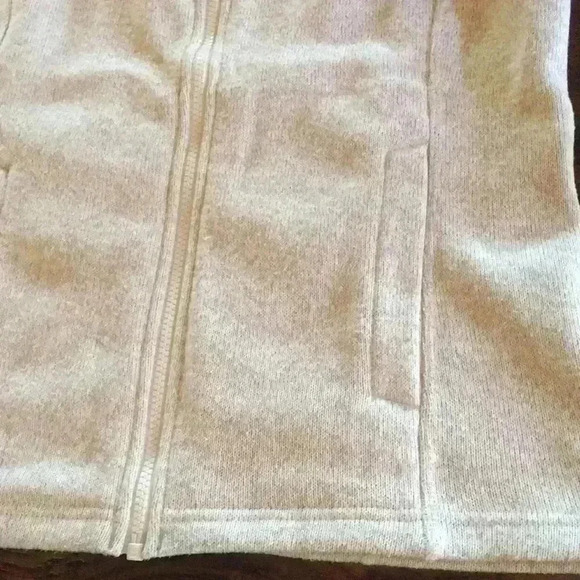 Lands End Women’s Cream Sleeveless Vest Zippered Pockets small - Picture 5 of 11